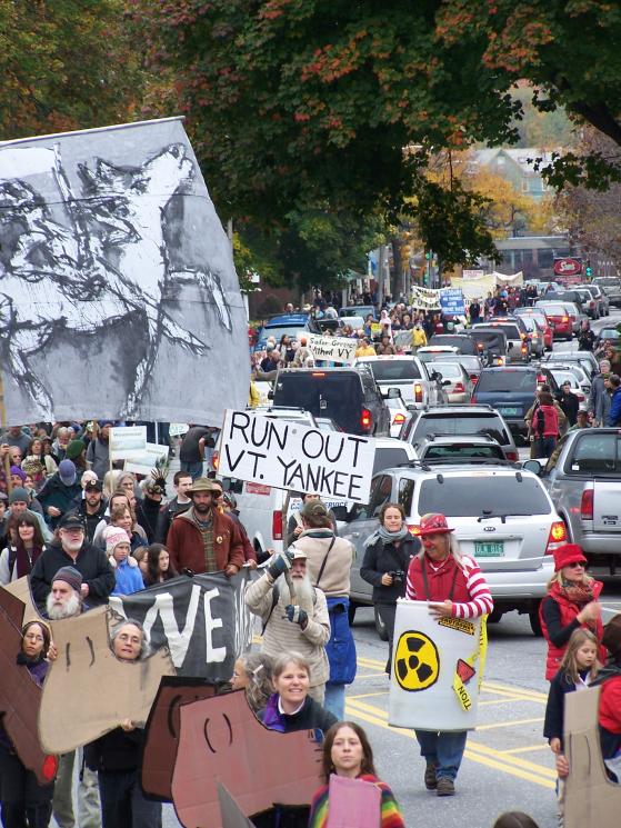 Anti-nuclear march. Brattleboro, 2008. photo by Eesha Williams
